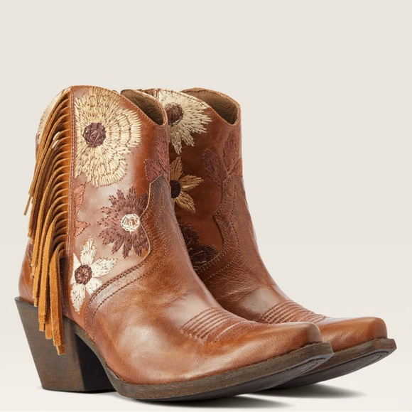 Ariat Shoes - Ariat Cowboy Boots Florence Western Boot Costal Cowgirl Festival Embroidered